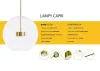 MOOSEE Capri Disc 5 LED Üvegbúrás Függőlámpa Arany