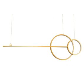 Moosee Rage függesztett lámpa fém arany LED