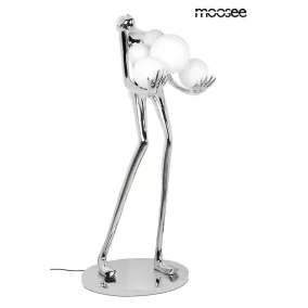   MOOSEE Human Silver Premium Állólámpa Üvegszálas Króm Művészi