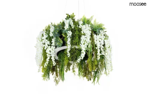 Moosee Gardens Wisteria 50 függő lámpa LED fehér-zöld távirányítóval