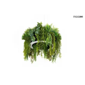   MOOSEE Gardens 50 Függőlámpa Fekete Műnövény Dekorációval