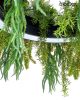 MOOSEE Gardens 50 Függőlámpa Fekete Műnövény Dekorációval
