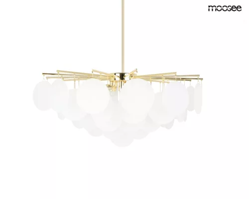 MOOSEE Suono 80 Arany-Fehér Üveg Függőlámpa