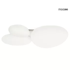 MOOSEE Cloud 3 Fém Mennyezeti Lámpa Fehér Organikus Forma
