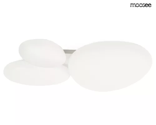 MOOSEE Cloud 3 Fém Mennyezeti Lámpa Fehér Organikus Forma