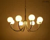 MOOSEE Gracia Arany Függőlámpa Tejüveg Gömbökkel