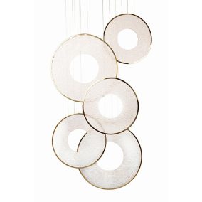 MOOSEE Stardust függőlámpa acél arany LED