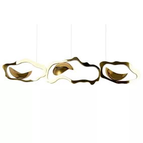 Moosee Chain 210 függőlámpa acél arany organikus design