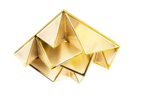 MOOSEE PYRAMIDS mennyezeti lámpa fém arany LED