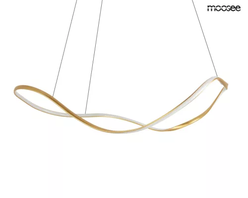 MOOSEE Waves 100 Arany Hullámos LED Függőlámpa