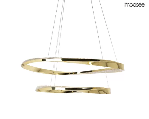 MOOSEE ANILLO 2 Arany Függőlámpa Dupla Gyűrű Design