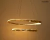 MOOSEE ANILLO 2 Arany Függőlámpa Dupla Gyűrű Design