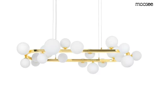 MOOSEE Alure Oval 120 Függőlámpa Arany-Tejfehér