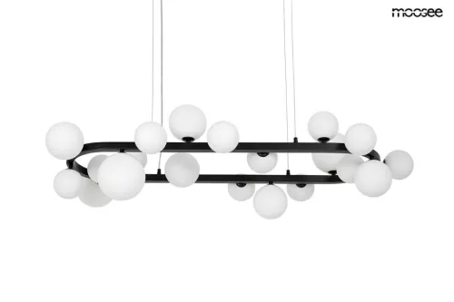 MOOSEE Alure Oval 120 Modern Függőlámpa Fekete-Tejfehér