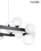 MOOSEE Alure Oval 120 Modern Függőlámpa Fekete-Tejfehér