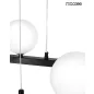 MOOSEE Alure Oval 120 Modern Függőlámpa Fekete-Tejfehér