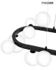 MOOSEE Alure Oval 120 Modern Függőlámpa Fekete-Tejfehér