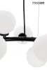 Moosee Cosmo 72 függeszték fém fekete mleczne üveg gömbökkel