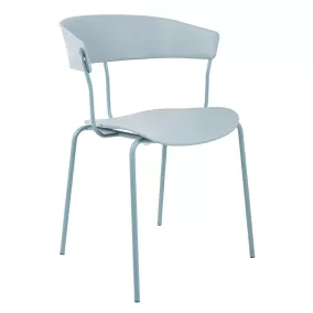   King Home JETT Polipropilén Szék Világosszürke Fém Vázzal