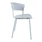   King Home JETT Polipropilén Szék Világosszürke Fém Vázzal