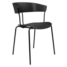 King Home JETT Polipropilén Szék Fekete Modern