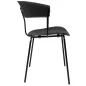 King Home JETT Polipropilén Szék Fekete Modern