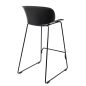 King Home Alto 66 Polipropilén Bárszék Fekete