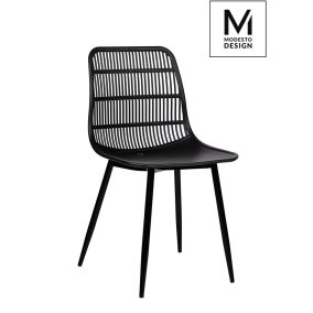 Modesto Design Basket Polipropilén Szék Fekete Rácsos