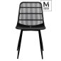 Modesto Design Basket Polipropilén Szék Fekete Rácsos