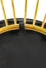 King Home GABBIA Függő Fotel Arany-Fekete Velúr