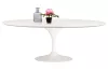 King Home Tulip Ellipse Ovális Étkezőasztal MDF Fehér