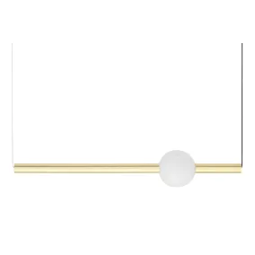 LIBRA 90 ON Arany Függőlámpa LED Üveggömbbel