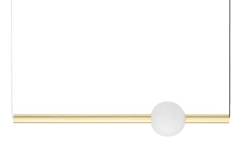 LIBRA 90 ON Arany Függőlámpa LED Üveggömbbel