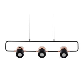 King Home Blink 3 LED Függőlámpa Fém Fekete Állítható