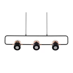 King Home Blink 3 LED Függőlámpa Fém Fekete Állítható