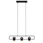King Home Blink 3 LED Függőlámpa Fém Fekete Állítható