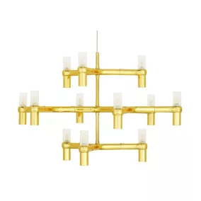 King Home Atomic Arany Fém Függőlámpa Szatén Burával