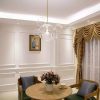 King Home CAPRI 6 LED Függőlámpa Arany Üveggömbökkel