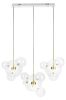 King Home Capri Line 3 Üveg Függőlámpa Arany LED