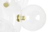 King Home Capri Line 3 Üveg Függőlámpa Arany LED