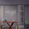King Home Capri Line 3 Üveg Függőlámpa Arany LED
