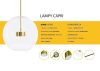 King Home Capri Line 3 Üveg Függőlámpa Arany LED