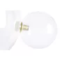   King Home Capri Wall 6 LED Fali Lámpa Üveg Arany Buborékos