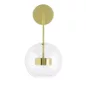 King Home Capri Wall Üveg Gömb Fali Lámpa Arany LED