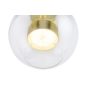 King Home Capri Wall Üveg Gömb Fali Lámpa Arany LED