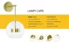 King Home Capri Fali Lámpa Üveg Arany LED