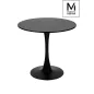 Modesto Design Tulip 80 Kerek Asztal MDF Fekete
