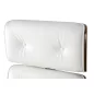   King Home Lounge Business Prémium Irodai Szék Fehér Olasz Bőr Dió Furnér