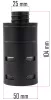 Powermat Légszűrő – 25mm csatlakozás, 104mm magasság – PM-AG-8M szériához (PM-AG-8M-FI)