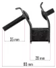 Powermat Áramfejlesztő Rezgéscsillapító Bak – 80x38 mm – OHV motorokhoz, PM-AGR széria (PM-AGR-3000-AMR)